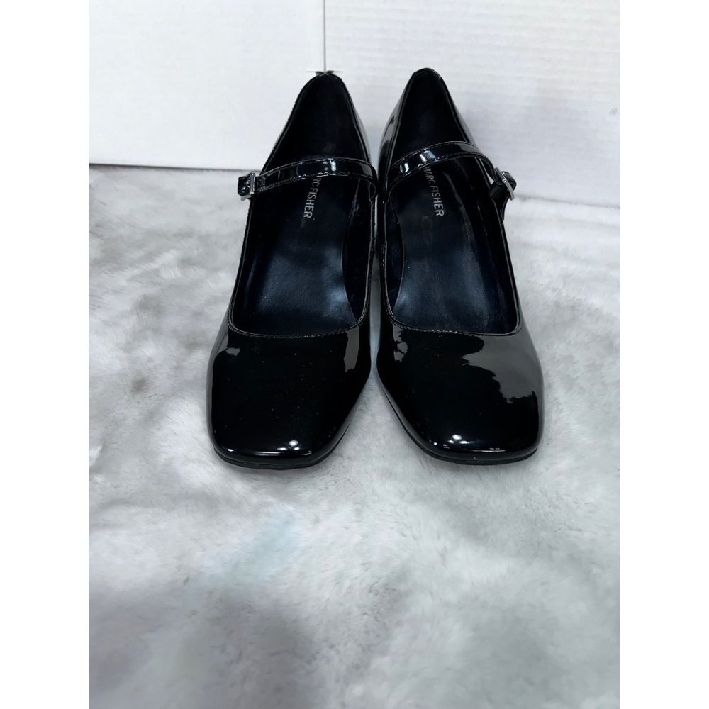 Marc Fisher Charin square toe black heel dress pumps women size 8 M - Picture 10 of 10